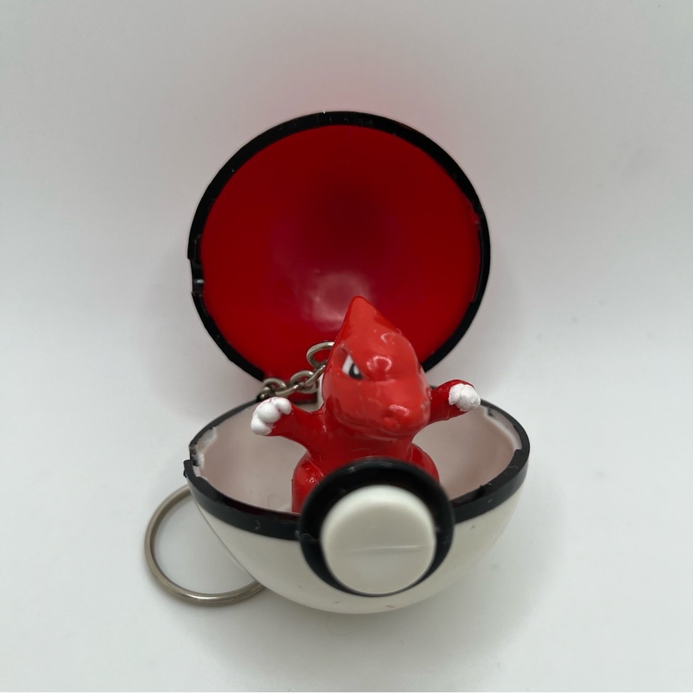Vintage Pokemon Charmeleon Keychain 1999 Basic Fun Catch & Release Pokeball